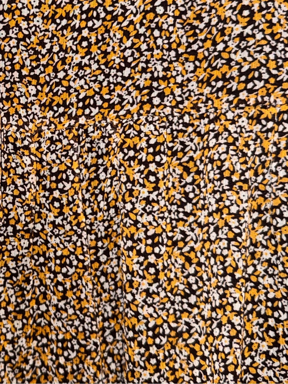 Lulu's Black and Mustard Floral Mini Dress - Picture 9 of 11